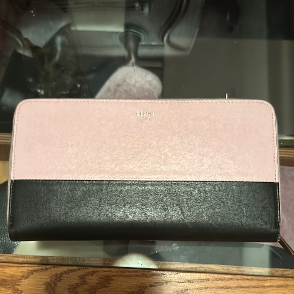 Celine Black and Pink  Women's long Wallet 💯authentic